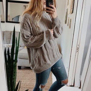 Oversized Chunky Chenille Sweater